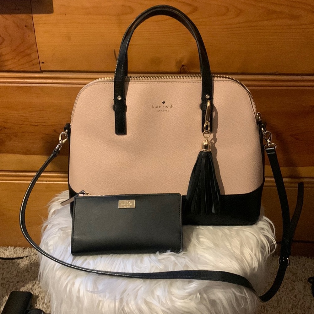 Kate Spade purse with matching Kate Spade wallet set